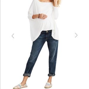 Hatch x Current Elliot Boyfriend Maternity Jeans
